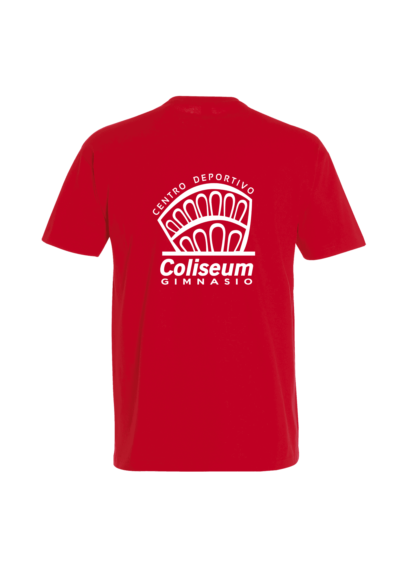 Camiseta Roja Hombre 190g 002 Gimnasio Coliseum - CDCG02-IMPERIALROUGEDOS