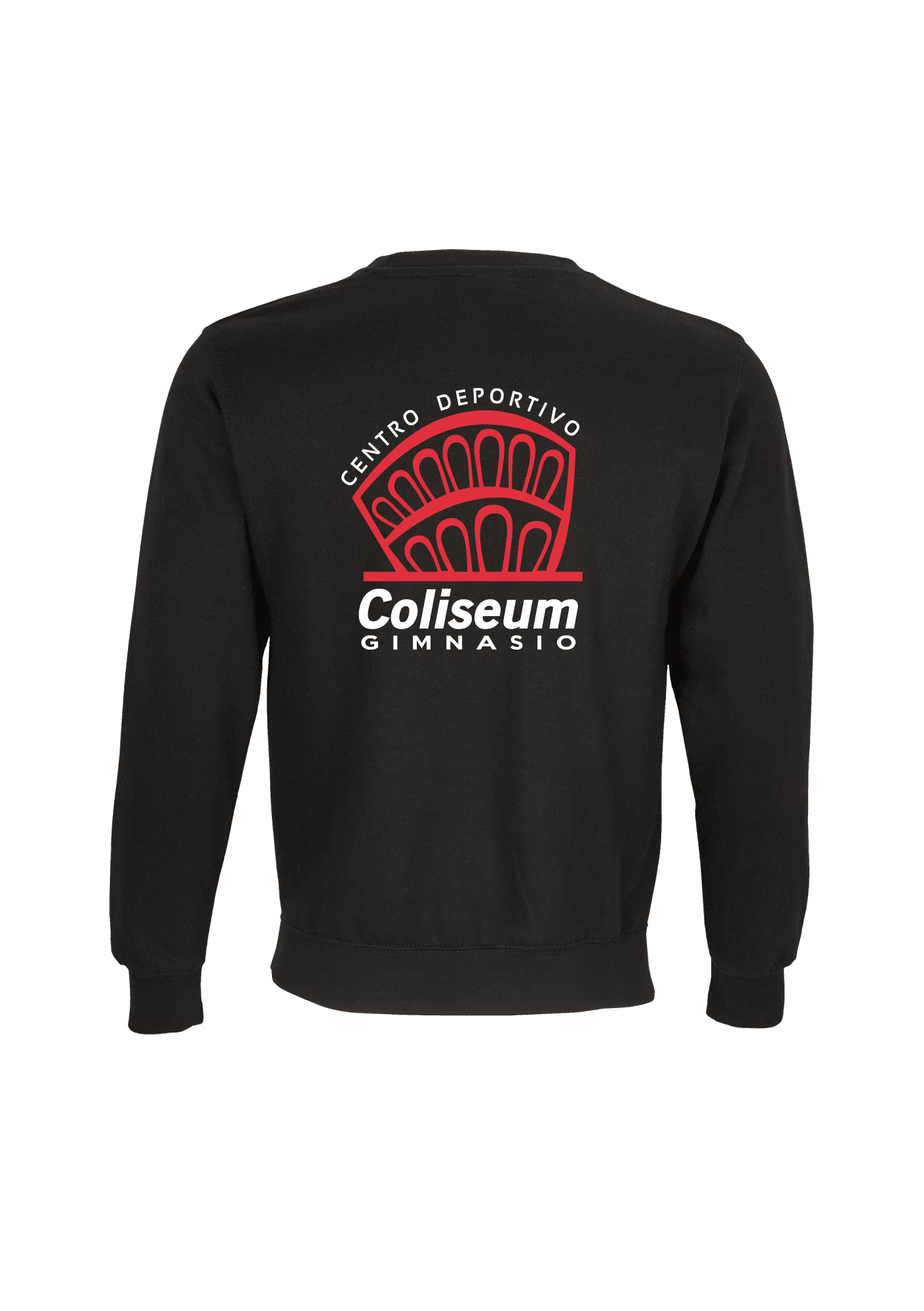 Sudadera negra unisexo 003 Gimnasio Coliseum - CDCG03-COLUMBIANOIRDOS