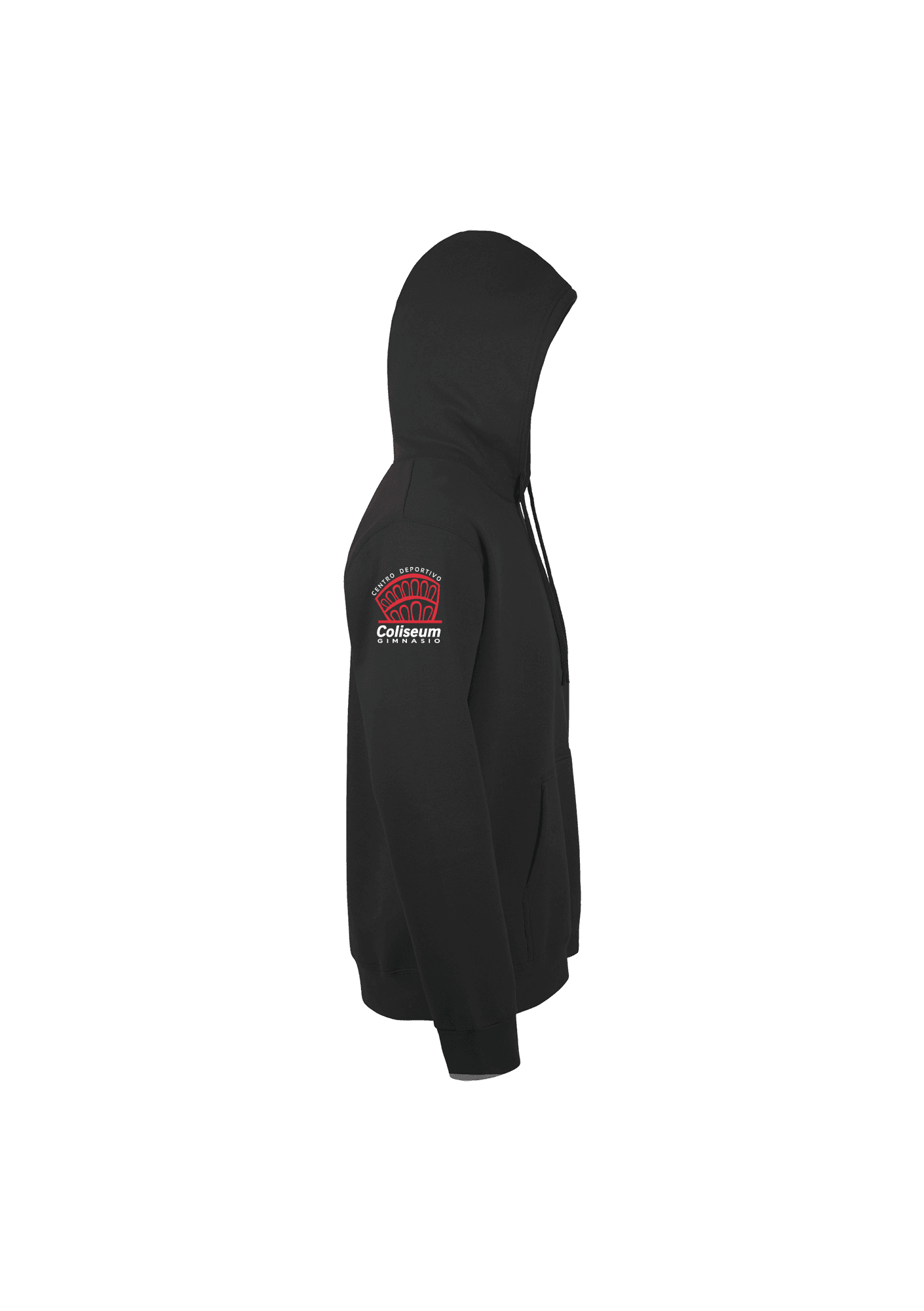 Sudadera con capucha negra Adulto 012 Gimnasio Coliseum - CDCG12-SNAKENOIRCOTEDROIT